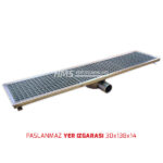 Paslanmaz Yer Izgarası 30x138x14