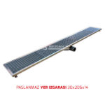 Paslanmaz Yer Izgarası 30x205x14